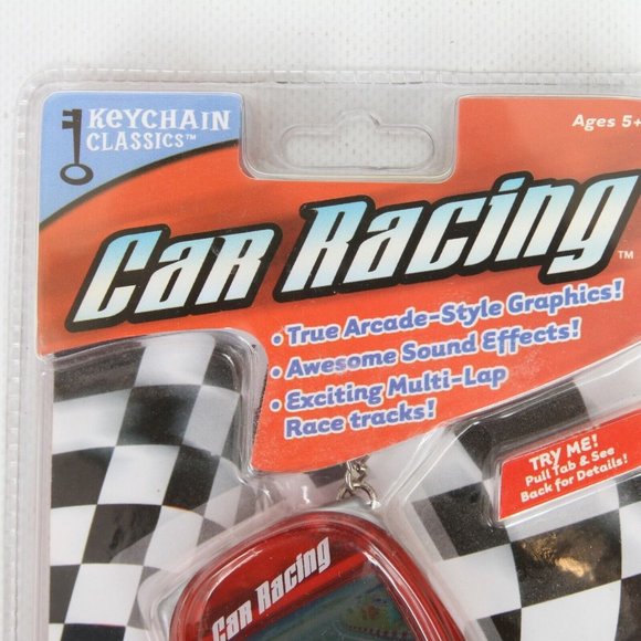 MGA Entertainment Keychain Classics Car Racing Red Handheld Electronic Game - Picture 3 of 4